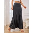 thumbnail image 6 of Elegant High-Waist Maxi Skirt for Fall/Winter - Solid, Micro-Elastic & Easy-Care Fabric, Timeless Women’s Style, 6 of 13