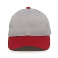 thumbnail image 3 of Outdoor Cap JM-123 Jersey Mesh-Light Grey/Red-Youth, 3 of 8