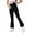 Black, variant on Sherrylily Girls Yoga Pants V Cross Waist Wide Leg Flare Pants High Waist Bootcut Pants with Pockets