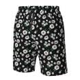 thumbnail image 5 of Kdxio Daisies Flowers Pattern Mens Casual Shorts - Drawstring Summer Beach Sports Shorts for Men, 5 of 9