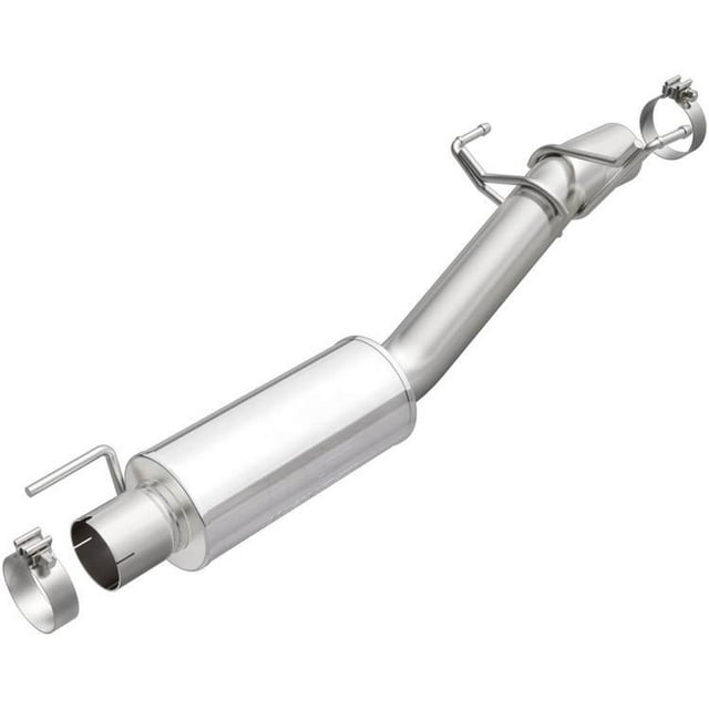 Magnaflow Performance Exhaust Muffler 19493 D-Fit Muffler Replacement; Stainless Steel; 3-1/2 Inch Clamp-On Inlet; 3-1/2 Inch Clamp-On Outlet