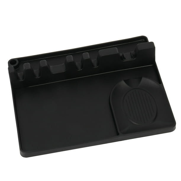 Soporte para cuchara, espátula de silicona, estante de almacenamiento, 6 ranuras, utensilios para colgar, resto, suministro de cocina, negro Methold HA004432-02B
