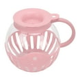 thumbnail image 2 of Glass Microwave Popcorn Popper, Dual Function Lid Easy To Clean Glass Microwave Popcorn Jar with Handle for Cinema Game Party Pink, 2 of 7