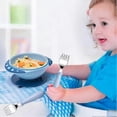 thumbnail image 3 of 6-Piece Set of Toddler Forks - Stainless Steel Utensils with Round Handles for Kids Self-Feeding, BPA-Free, 3 of 5