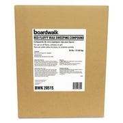 Economic Wax-Based Sweeping Compound, Red, Grit-Free, 50lbs, Box