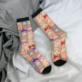 thumbnail image 5 of Rateoe Cute Lamas for Women Casual Calf Socks - Cute Crew Socks - Thin Soft Above Ankle Socks Size 5-11, 5 of 6