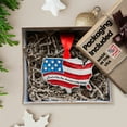 thumbnail image 6 of Vintage Antique Pewter USA Glitter America Patriotic Unique Personalized Christmas Tree Ornament, 6 of 9