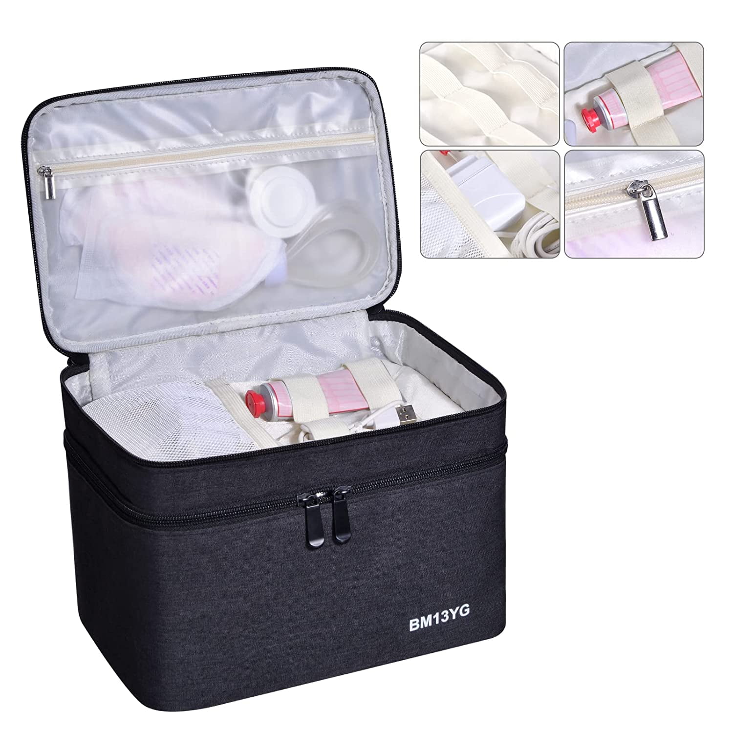 Momcozy Breast Pump Bag for Hands-Free Wearable Breast Pumps, Hard Shell  Case with Removable Tray, Watertight Breast Pump Storage Bag for Pumping  Bag