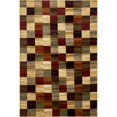 thumbnail image 1 of Unique Loom Barista Geometric Squares Area Rug 5' x 8' Rectangular Multi/Beige, 1 of 5