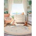 thumbnail image 3 of Unique Loom Whimsy Kids Collection Area Rug - Prismatic (5' 1" Round Multi/Beige), 3 of 9
