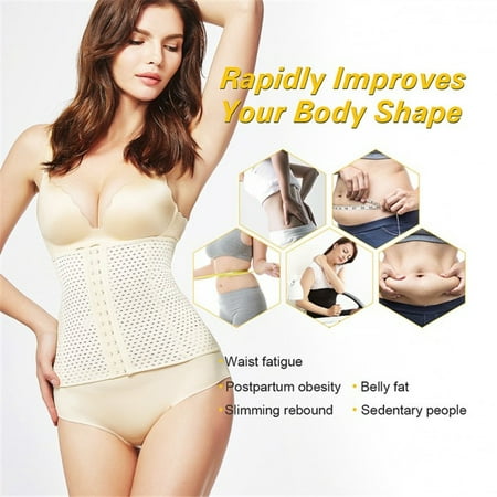 

LNKOO Waist Trainer for Women Weight Loss- Latex Cincher Shaper Slimmer Corset Belt-Womens Waist Trainer for Weight Loss Latex Steel Boned Corset Cincher Shaper