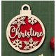 thumbnail image 3 of Diferentes nombres personalizados, decoraciones navideñas con forma de copo de nieve para el hogar, tarjeta de lugar con nombre grabada con láser, decoración navideña, 3 of 5