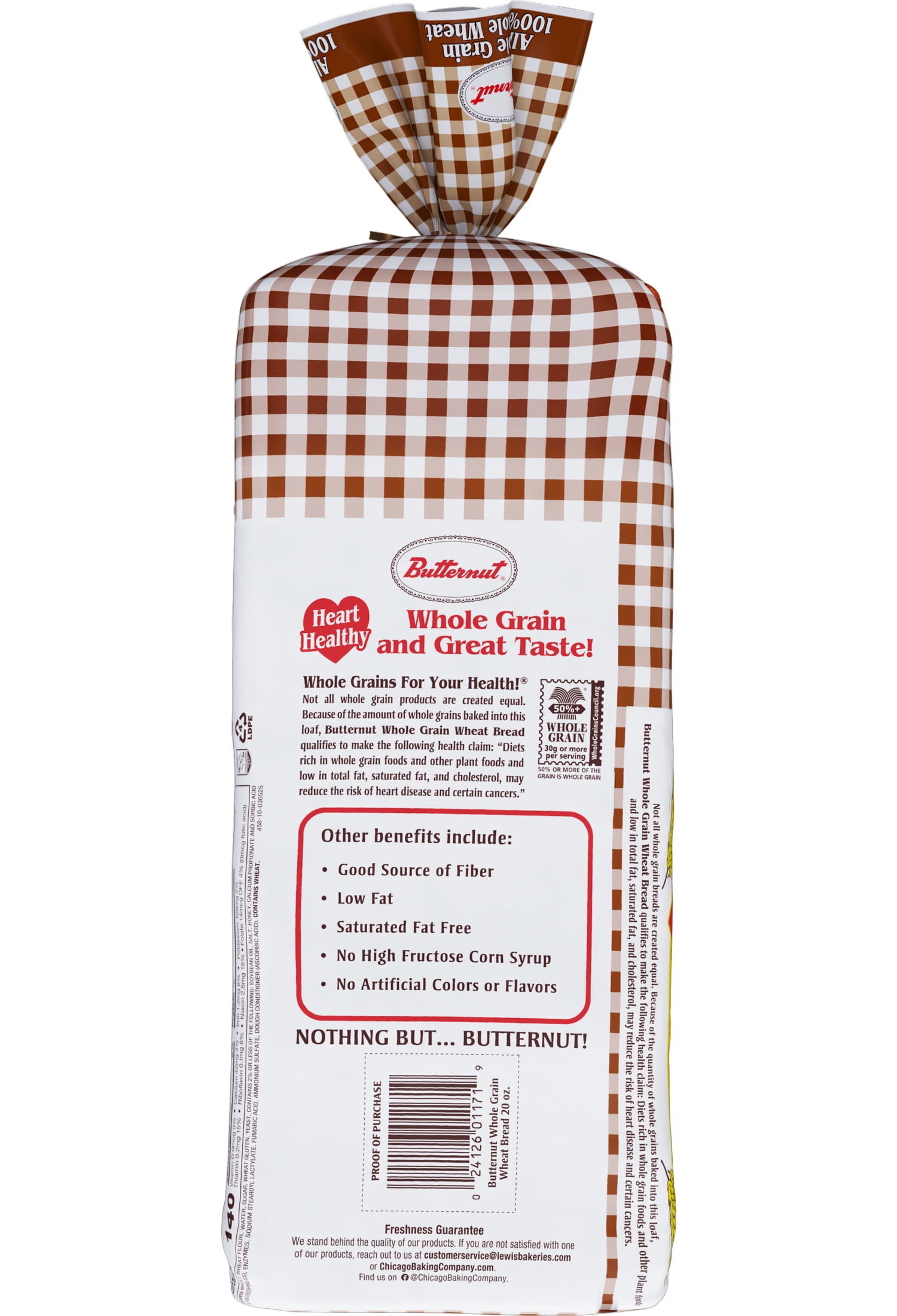 Butternut Whole Grain Wheat Bread, 20 oz
