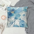 thumbnail image 2 of Orinice  Blue Floral Throw Pillow Covers Light Blue Gold Floral Decorative Spring Summer Farmhouse Vintage Watercolor Pillowcases  for Couch Indoor Bedroom Decor, 2 of 5