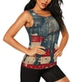 thumbnail image 2 of Fotbe Vintage American Flag Elephant Blusas Sin Mangas para Mujer – Estilo Casual, Corte Suelto, Slim-Fit, Cuello Redondo Deportivo, Tops de Verano para Gimnasio y Yoga-Large, 2 of 7