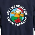 thumbnail image 3 of Garfield - My Presence Is Your Present - Toddler And Youth Crewneck Fleece Sweatshirt, 3 of 5