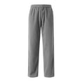 thumbnail image 6 of FAIWAD Boys Corduroy Pants Elastic Waist Drawstring Straight Leg Sweatpants Loose Comfy School Uniform Athletic Pants, 6 of 8