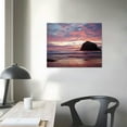 thumbnail image 4 of Nawypu Coastal Sunset CANVAS Print Afterglow Glowing Pink Clouds Beach Photography Pastel Sky Oregon Coast Wall Art Nature Photo Ocean Home Decor Ready to Hang, 4 of 5
