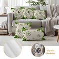 thumbnail image 6 of St. Patrick's Day Outdoor Waterproof Pillow Covers, Green Shamrock Plants Spring Beige Decorative Square Throw Pillowcase Sofa Cushion Sham for Patio/Couch/Chair, 18"x18" 2 Pack, 6 of 8