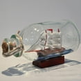 thumbnail image 2 of deevoka 5xGlass Pirate Ship Sailing Boat Wishing Bottle Home Office Decor, 2 of 9