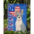thumbnail image 3 of Blue Boston Terrier USA American Flag Garden Size, 3 of 5