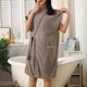 thumbnail image 4 of HongQid Women'S Soft Robes Bath Robe After Shower Female Plush Spa Bathrobes Sleeveless Lightweight With Pockets, 4 of 6