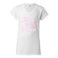 thumbnail image 2 of Wild Bobby, Strong as a Mother Mother's Day Women’s Standard V-Neck Tee, White, Large, 2 of 6