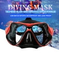 thumbnail image 3 of Btafrte Máscara Buceo Con Vista Panorámica Panorámica Gafas Antivaho para Natación Libre (rojo), 3 of 9