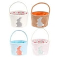 thumbnail image 4 of Easter Bunny Baskets, Easter Basket Plushss Fabric Hand Basket Easter Bunny Bag Gift Basket, 4 of 4