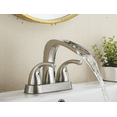 thumbnail image 2 of Kede Bathroom Sink Faucet 4 Inch 2 Handle 3 Hole w/ Pop Up Drain, Lead-Free Faucet for Bathroom Sink, Brushed Nickel Lavatory Faucet, 2 of 5