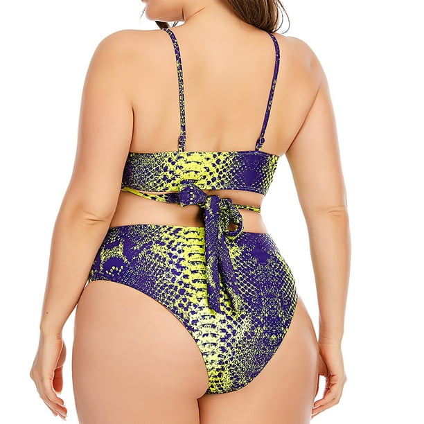 Plus size snake print swimsuit clearance