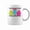 Light Green, variant on Checkered Neon Halloween Ghost Coffee Mugs
