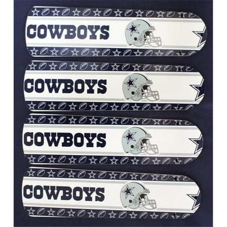 Nfl Dallas Cowboys Fan - Ceiling Fan Designers 42SET-NFL-DAL NFL Dallas Cowboys Football 42 In. Ceiling Fan Blades Only