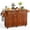Brown, variant on Noelse 52" Kitchen Island with Drop Leaf, Solid Rubber Wood Top, Kitchen Island Cart with Drawers, Cabinets, Spice Rack & Wheels, Portable Rolling Island Table for Kitchen Storage, White