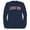 Navy, variant on God First Inspirational Faith Women's Blue Sweatshirt