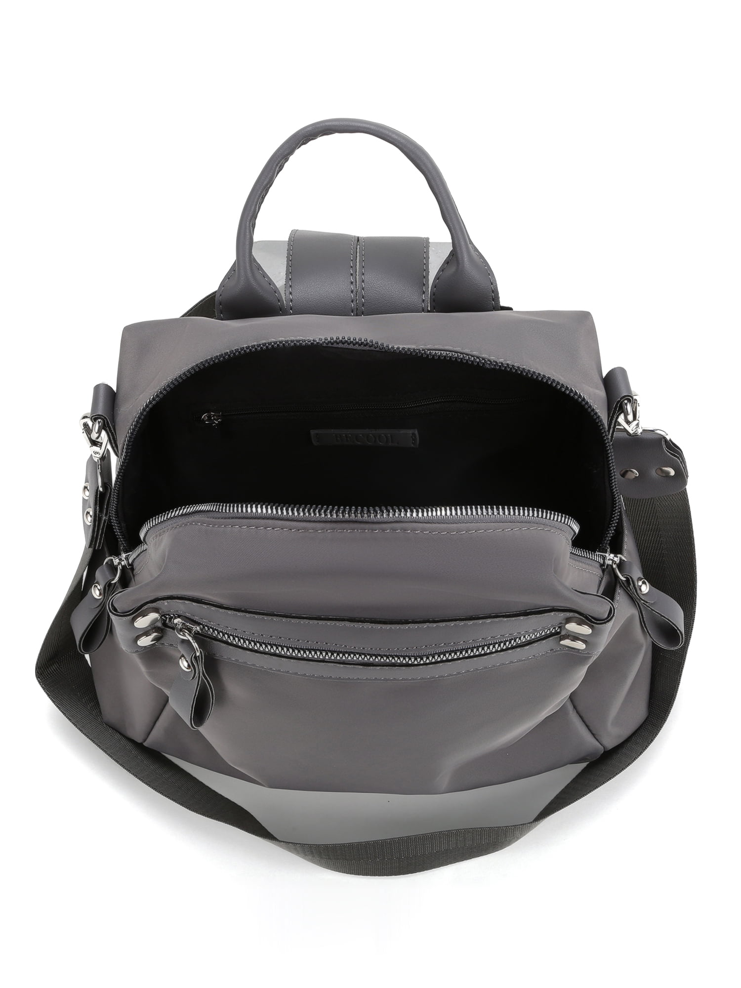 Becool Women's Nylon Gray Backpack
