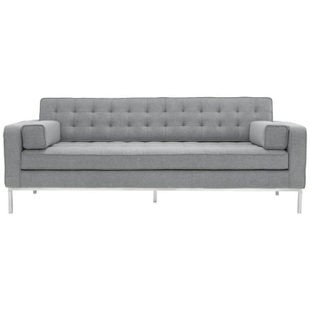Safavieh Couture High Line Collection Davian Light Grey Wool Blend Safavieh Couture High Line Collection Davian Light Grey Wool Blend Sofa