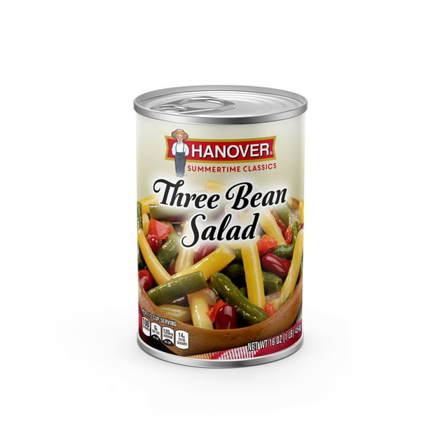 Hanover Premium Three Beans Salad, 16 Oz
