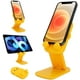 thumbnail image 3 of lindo soporte plegable ajustable de dibujos animados para teléfono celular para escritorio, base de soporte para todos los teléfonos inteligentes móviles / tabletas / kindles / interruptor amarillo WD.WDQZL electrónico, 3 of 7
