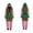 Green, variant on Mens Christmas Elf Onesie Zip Up Jumpsuit Striped Hooded Fleece Holiday Pajamas,Green