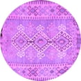 thumbnail image 1 of Ahgly Company Indoor Round Southwestern Purple Country Area Rugs, 7' Round, 1 of 4