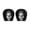 D, variant on Halloween Funny Cartoon Face Car Headrest Covers Set of 2, Creepy Grinning Face Auto Headrest Protectors, Spooky Prank Decoration, Elastic Stretch Halloween Car Interior Decor Accessories
