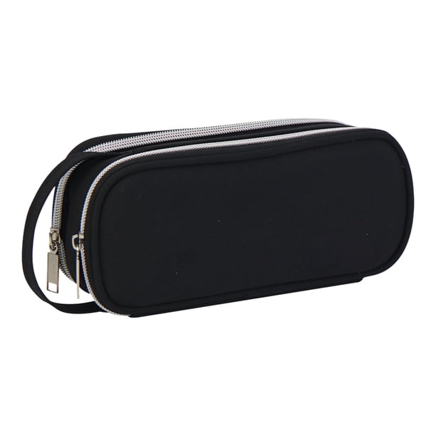 Bolsa para lápices y material escolar de gran capacidad y uso múltiple, perfecta para estudiantes de secundaria y bachillerato. Diseño sencillo y portátil para llevar en la mano.