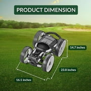 CaddyTek Explorer Version 8, Silver Golf Push & Pull Carts