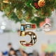 thumbnail image 1 of Hanging Ornament Book Lovers Librarian Ornament Digital Shapes Decor For Bookworm Acrylic Ornament Gift, 1 of 5
