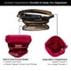 thumbnail image 4 of ili New York Bolsos cruzados de cuero genuino para mujer - Organizador de bolso de hombro con bloqueo RFID premium con correa ajustable, 4 of 5