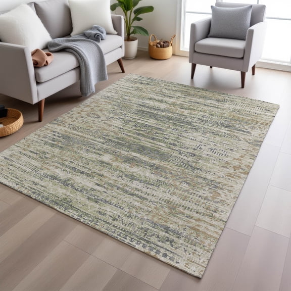 Addison Rugs Chantille Indoor/Outdoor Transitional Moroccan Aloe Machine Washable Rectangle Rug, 10' x 14'