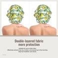 thumbnail image 2 of Yiaed Lemon Print Satin Bonnet Silk Bonnet Hair Bonnet for Sleeping Hair Bonnets, 2 of 6