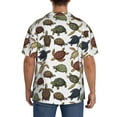 thumbnail image 3 of KLL Various Turtle Print Men's Shirt Short Sleeve Button Down Summer Cuba Beach Shirts- 4X-Large, 3 of 5