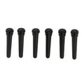 thumbnail image 2 of Guitar Pins, Black Long Life Span Standard 6Pcs Guitar Bridge Pins Set  For Replacement, 2 of 8